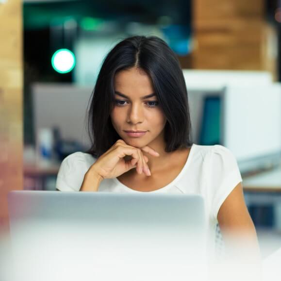 woman at laptop