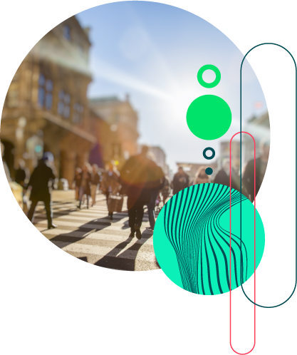 street view of people