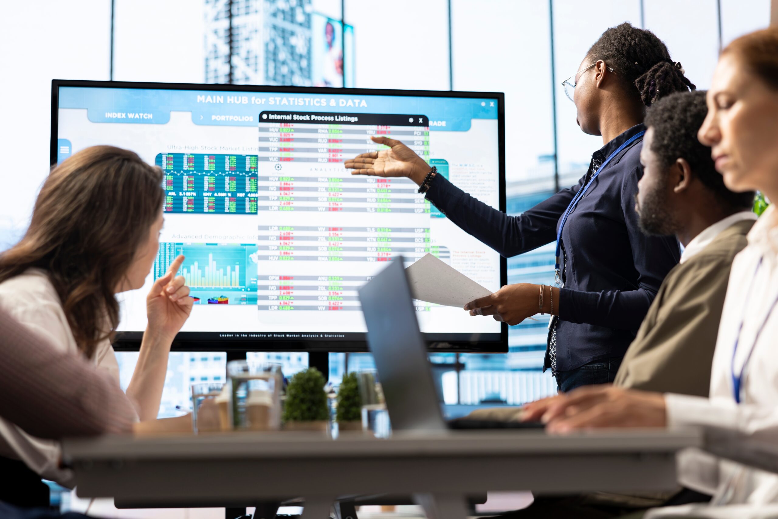 In,A,High,End,Boardroom,,Employees,Gather,To,Brainstorm,Ideas