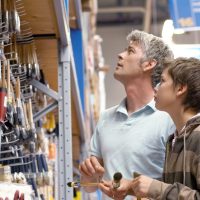Father,And,Son,Shopping,For,Painting,Supplies